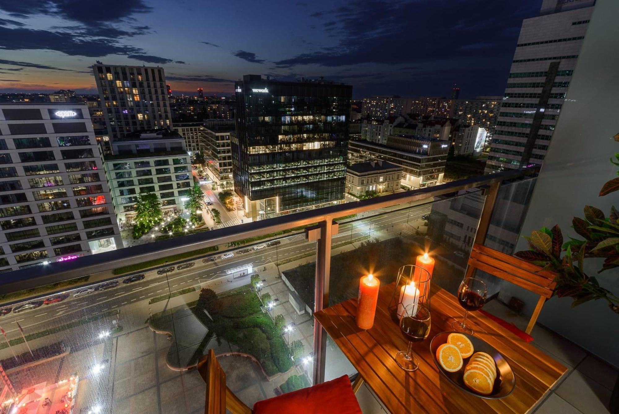 Lumina Apart With Balcony Platinum Tower Varsóvia Exterior foto