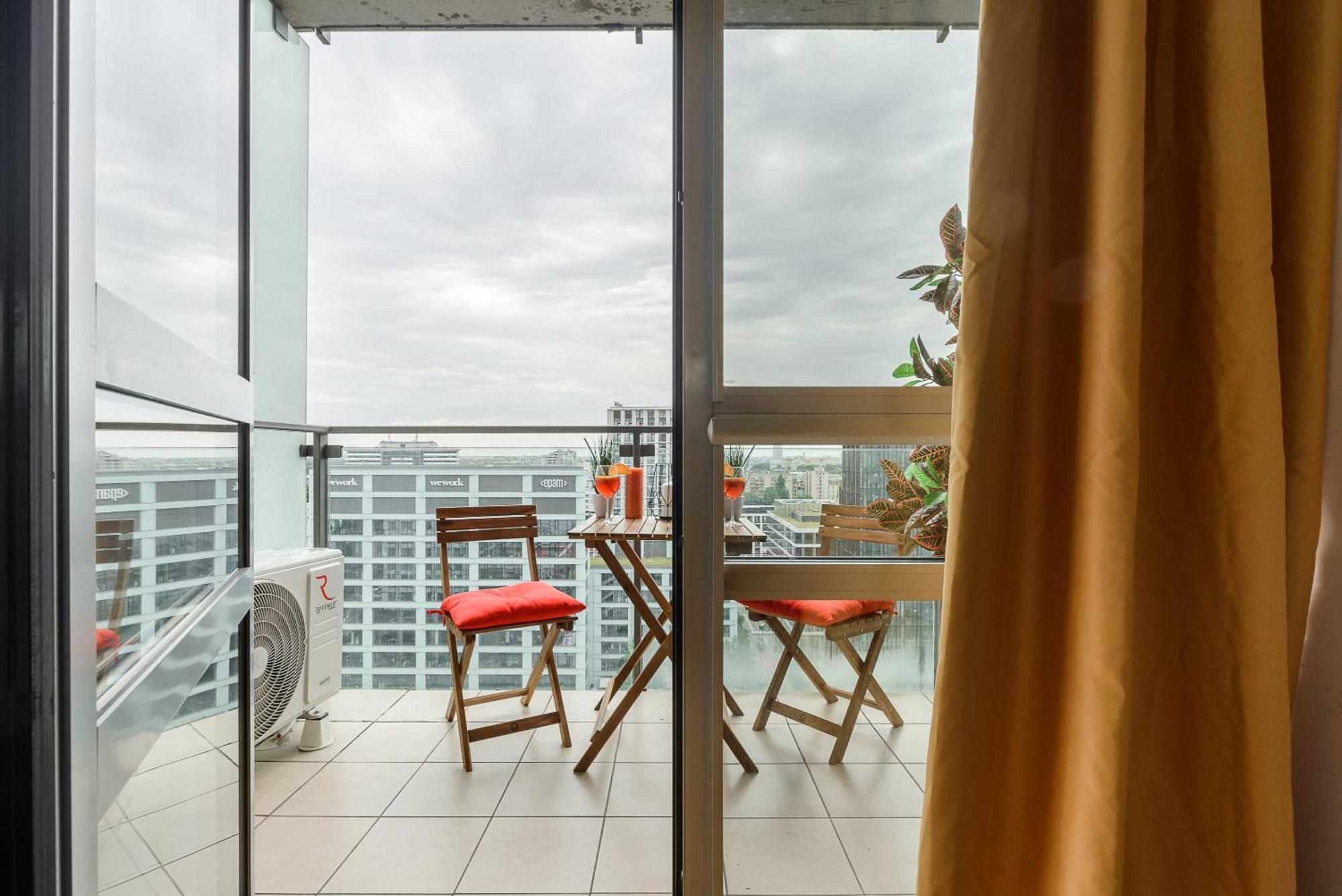 Lumina Apart With Balcony Platinum Tower Varsóvia Exterior foto